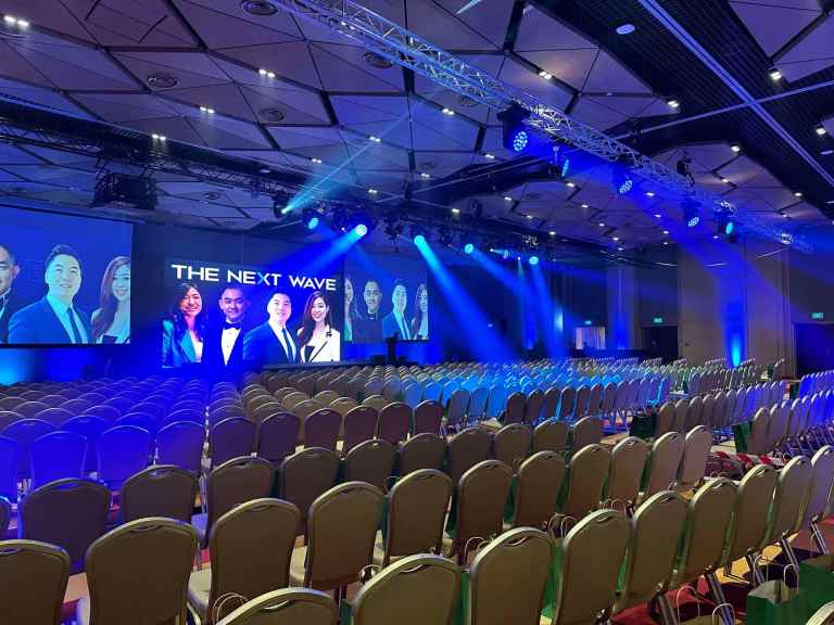 Conference Production in Singapore Expo Hall